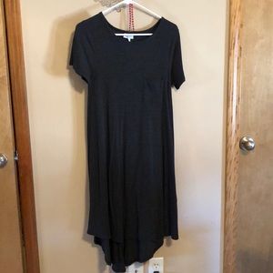 LulaRoe Dark Grey Ribbed Carly